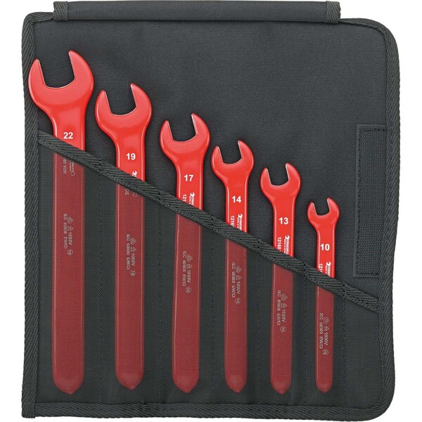 VDE single-ended open-jaw Wrenchs 6-pcs.